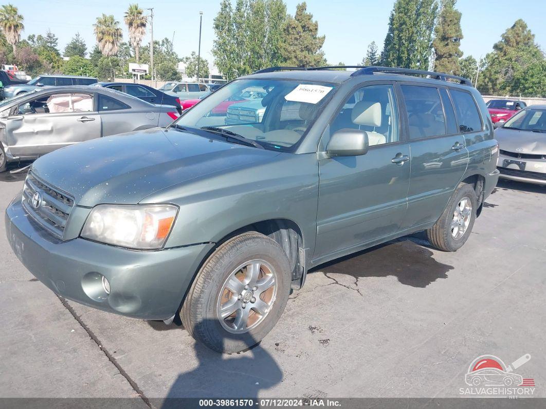 JTEEP21A150124382 2005 TOYOTA HIGHLANDER photo no. 2
