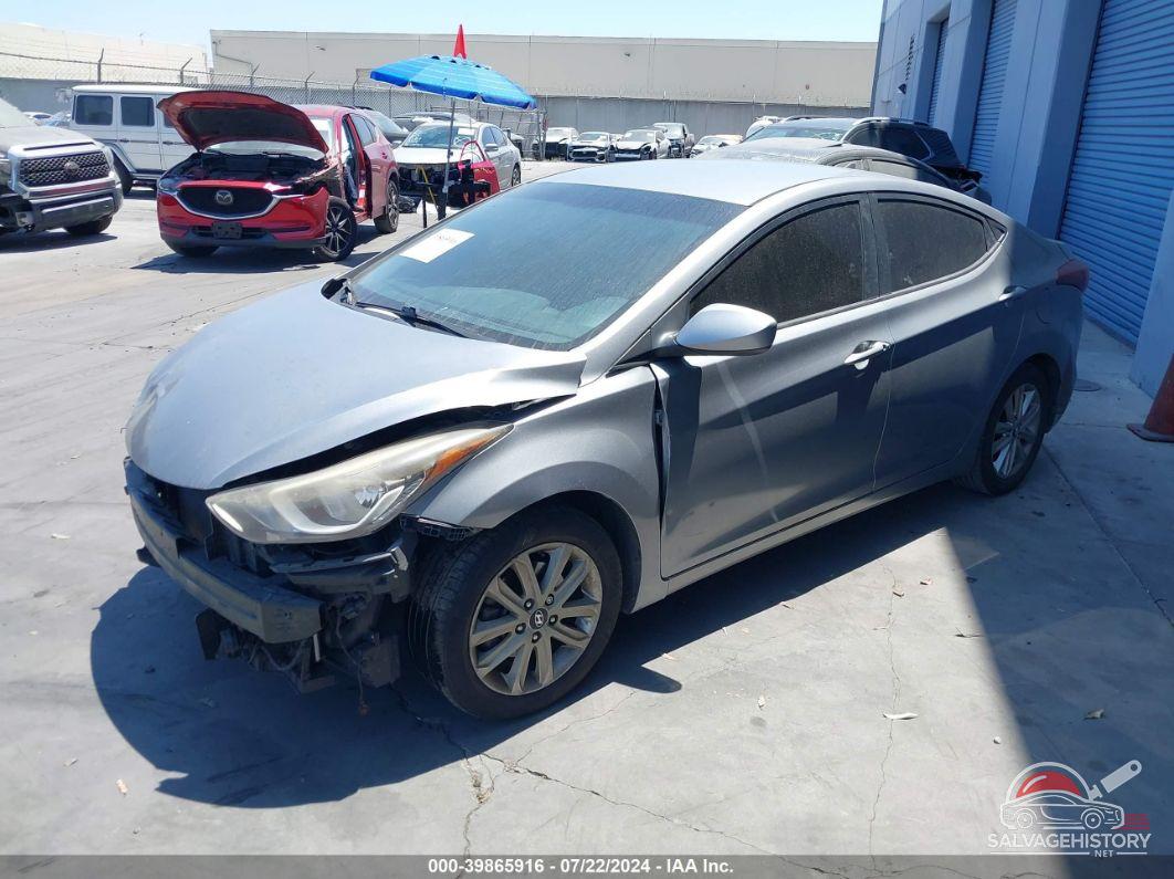 KMHDH4AE2EU168522 2014 HYUNDAI ELANTRA photo no. 2