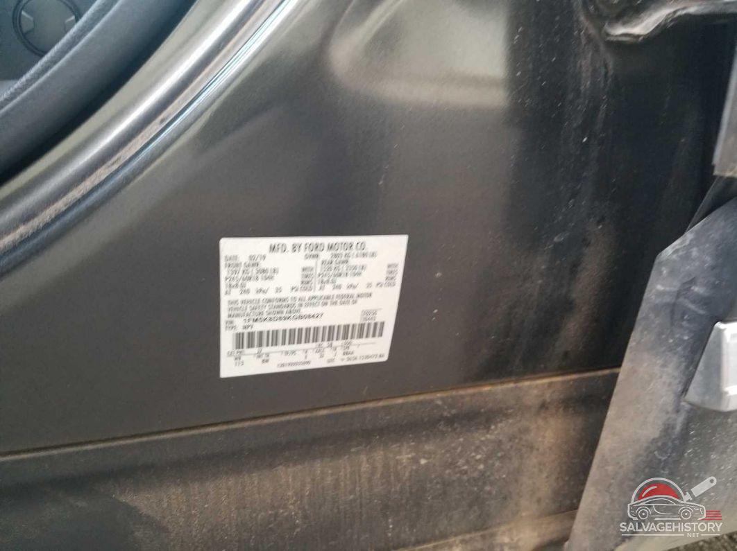 1FM5K8D89KGB08427 2019 FORD EXPLORER photo no. 9