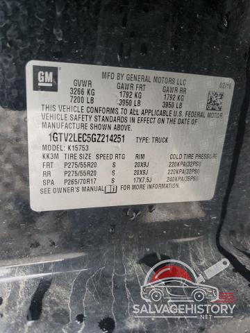 1GTV2LEC5GZ214251 2016 GMC SIERRA photo no. 12