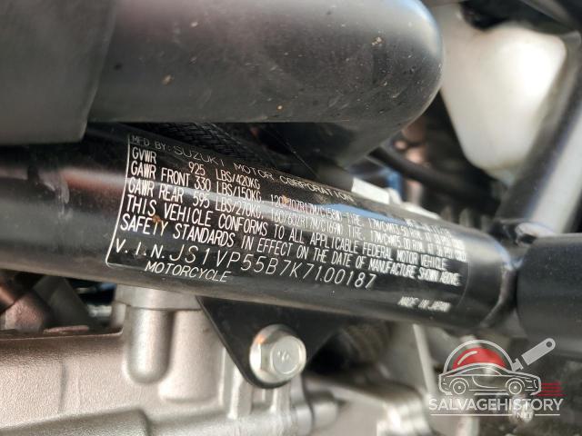JS1VP55B7K7100187 2019 SUZUKI SV650 photo no. 10