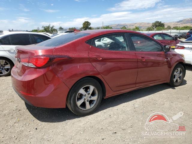 5NPDH4AE3EH460825 2014 HYUNDAI ELANTRA photo no. 3