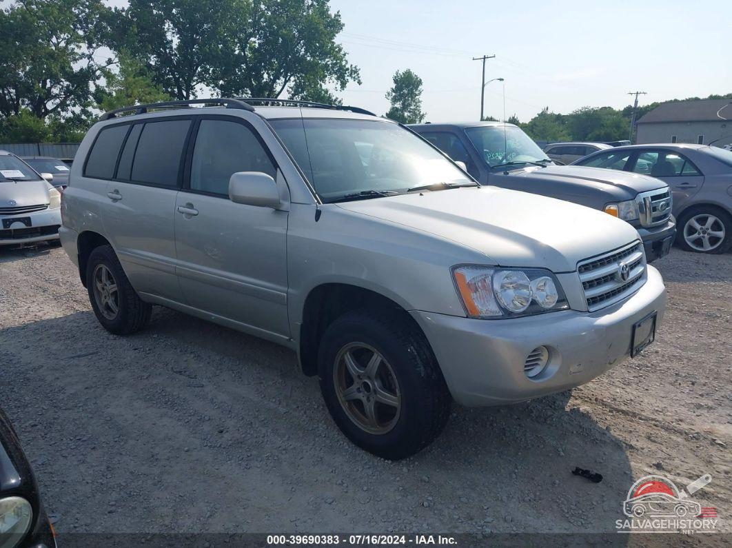 JTEHD21A630021560 2003 TOYOTA HIGHLANDER photo no. 6