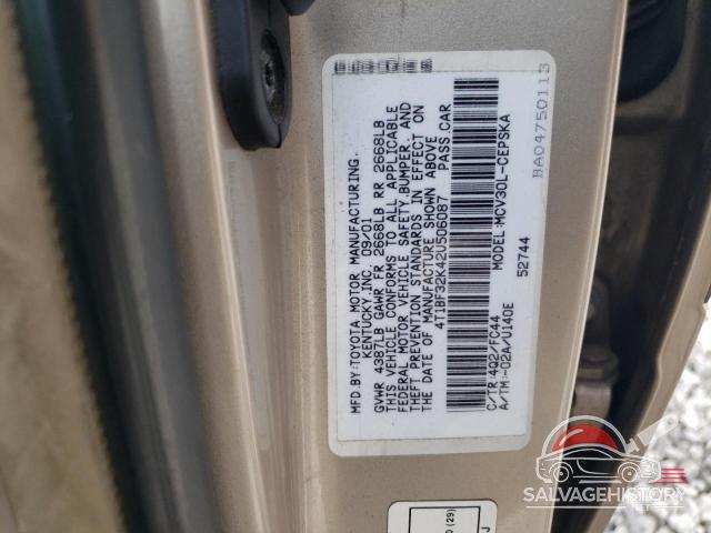 4T1BF32K42U506087 2002 TOYOTA CAMRY photo no. 12