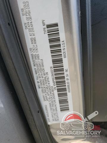 4S4BP63C294322136 2009 SUBARU OUTBACK photo no. 12