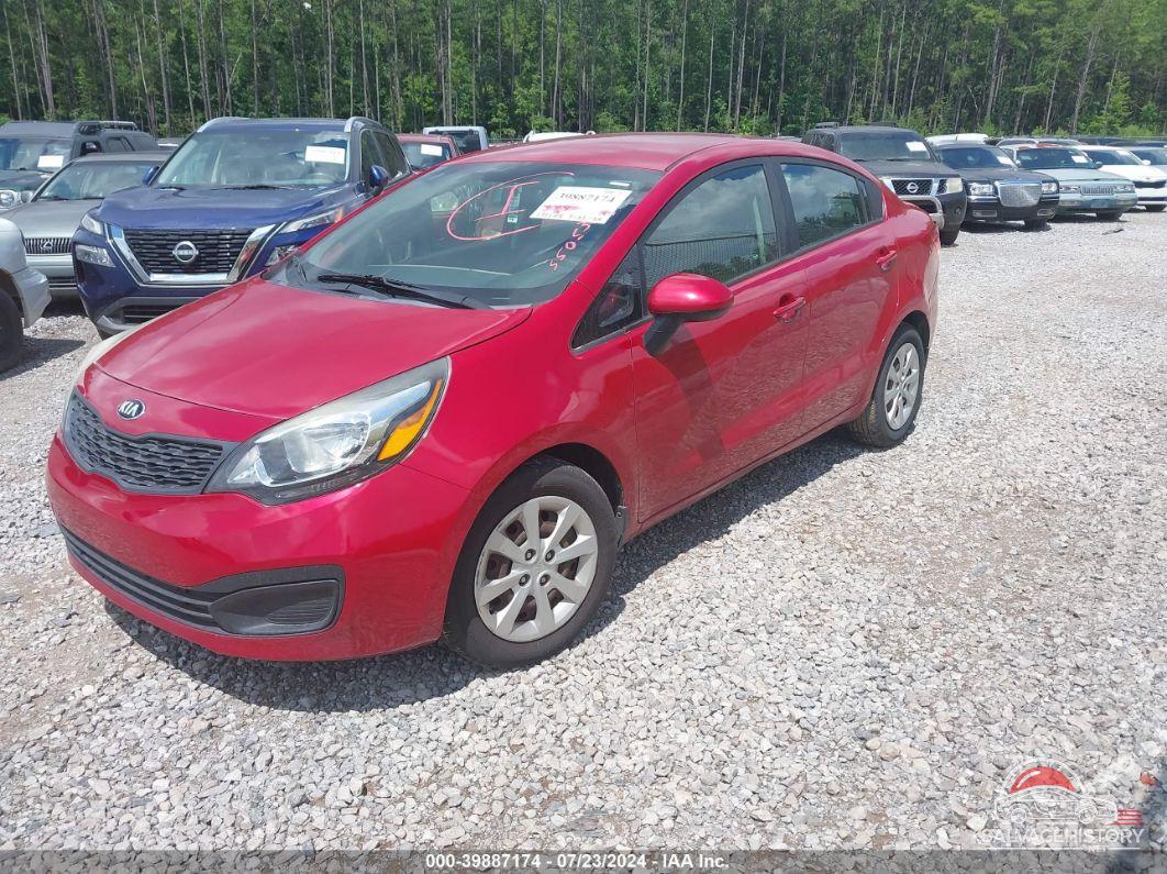 KNADM4A33E6350536 2014 KIA RIO photo no. 2
