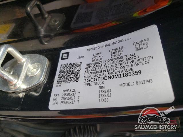 1GCGTDEN0M1185359 2021 CHEVROLET COLORADO photo no. 12