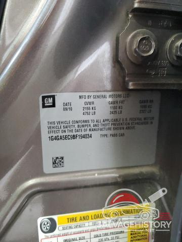 1G4GA5EC9BF194034 2011 BUICK LACROSSE photo no. 13