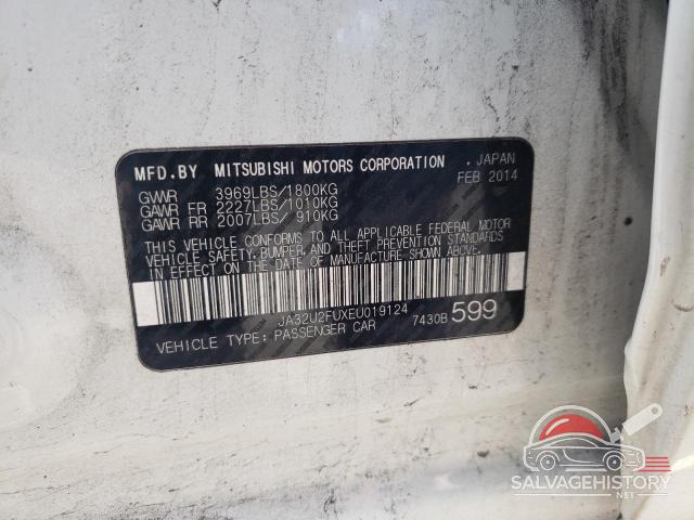 JA32U2FUXEU019124 2014 MITSUBISHI LANCER photo no. 12