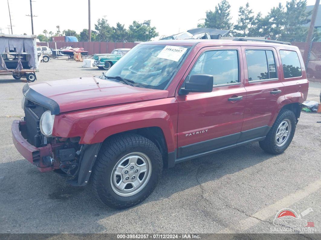 1C4NJPBA8CD673245 2012 JEEP PATRIOT photo no. 2