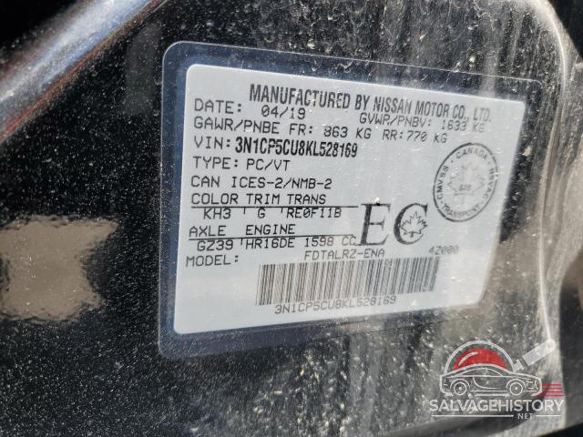 3N1CP5CU8KL528169 2019 NISSAN KICKS photo no. 14