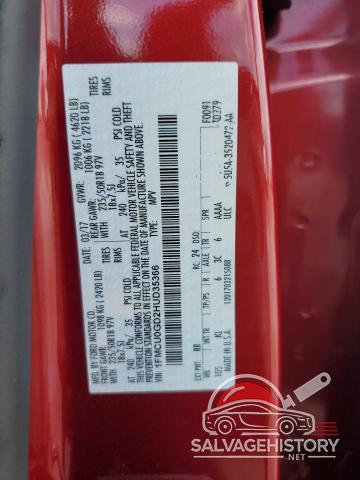 1FMCU0GD2HUD35366 2017 FORD ESCAPE photo no. 12
