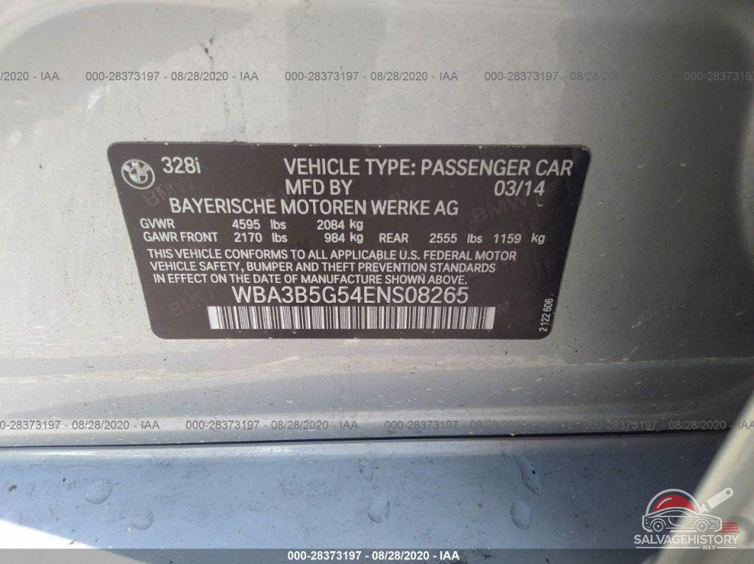 WBA3B5G54ENS08265 2014 BMW 3 SERIES photo no. 9