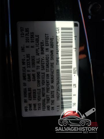 1HGCP26478A060069 2008 HONDA ACCORD photo no. 12