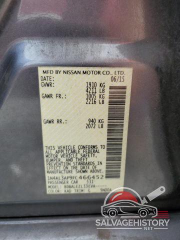 1N4AL3AP9FC466452 2015 NISSAN ALTIMA photo no. 12