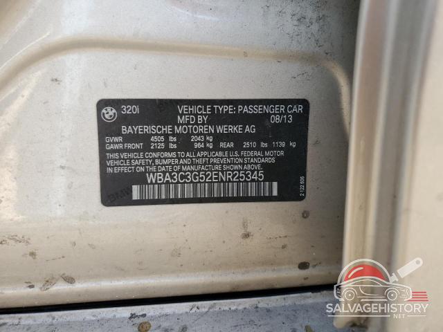 WBA3C3G52ENR25345 2014 BMW 3 SERIES photo no. 12
