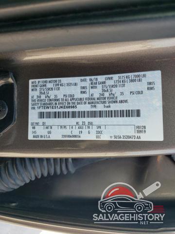 1FTEW1E51JKE68985 2018 FORD F-150 photo no. 12