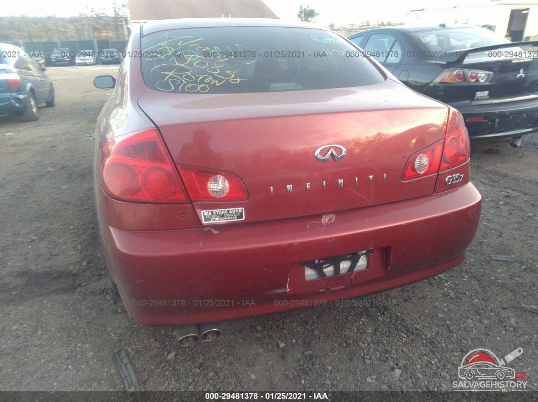 JNKCV51F56M602228 2006 INFINITI G35 SEDAN photo no. 6