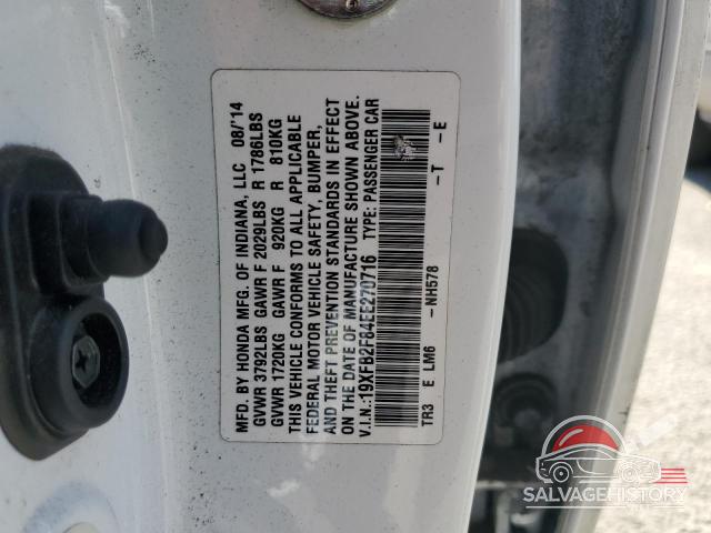 19XFB2F84EE270716 2014 HONDA CIVIC photo no. 12