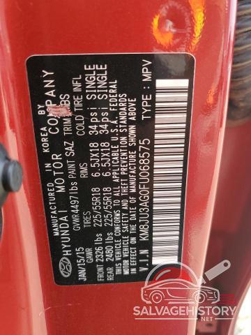 KM8JU3AG0FU068575 2015 HYUNDAI TUCSON photo no. 13