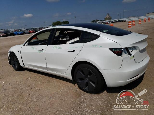 5YJ3E1EB3NF268161 2022 TESLA MODEL 3 photo no. 2