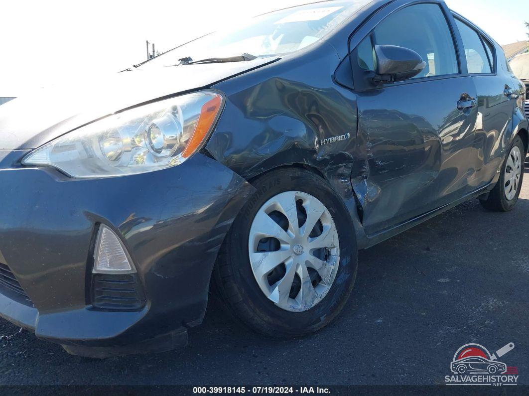 JTDKDTB30C1504925 2012 TOYOTA PRIUS C photo no. 6