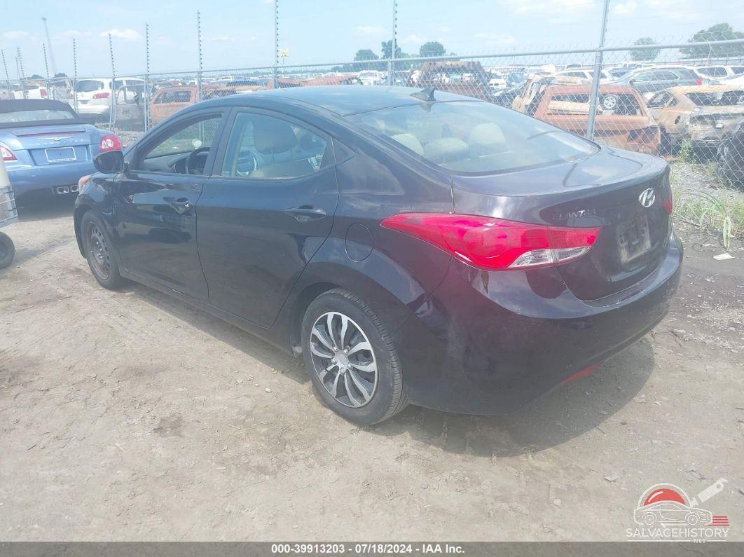 5NPDH4AE7CH067519 2012 HYUNDAI ELANTRA photo no. 3