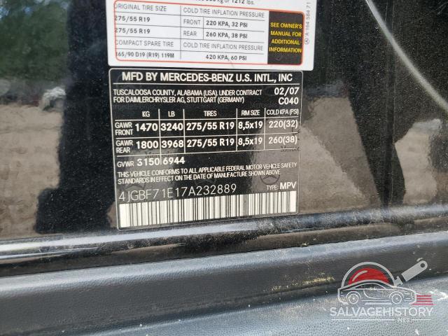 4JGBF71E17A232889 2007 MERCEDES-BENZ GL-CLASS photo no. 13
