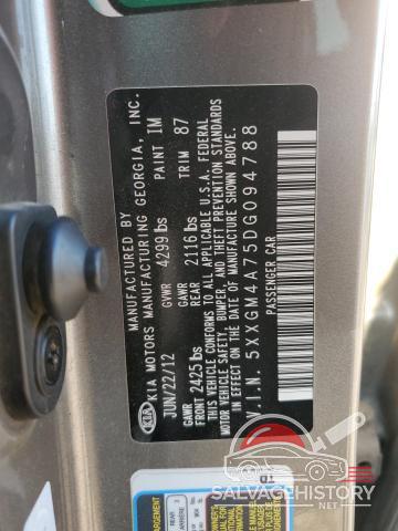 5XXGM4A75DG094788 2013 KIA OPTIMA photo no. 12