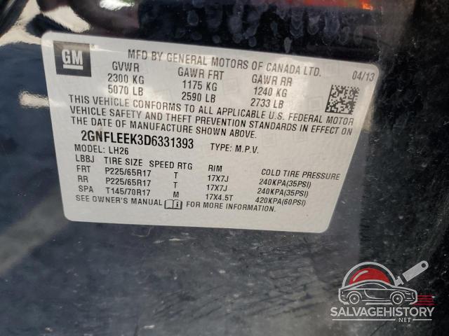 2GNFLEEK3D6331393 2013 CHEVROLET EQUINOX photo no. 13