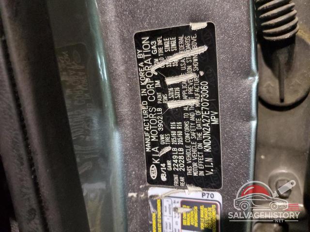KNDJN2A27E7073060 2014 KIA SOUL photo no. 13