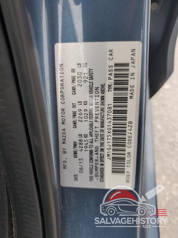 JM1GJ1T5XG1437081 2016 MAZDA 6 photo no. 13