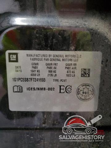 1G1PC5SB7F7241693 2015 CHEVROLET CRUZE photo no. 12