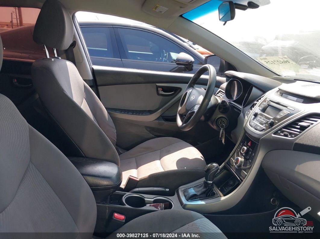 5NPDH4AE8GH771069 2016 HYUNDAI ELANTRA photo no. 5