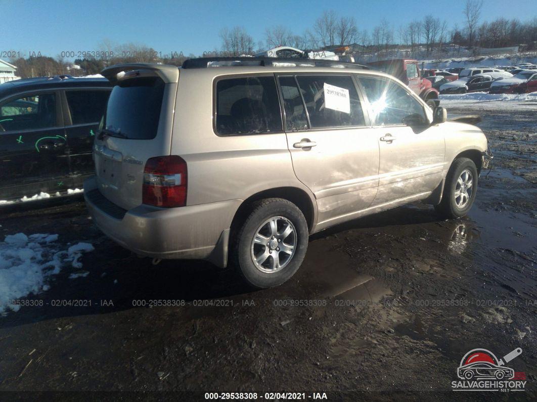 JTEEP21A940029227 2004 TOYOTA HIGHLANDER photo no. 4