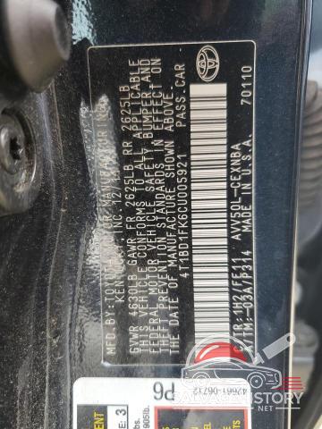 4T1BD1FK6CU005921 2012 TOYOTA CAMRY photo no. 12