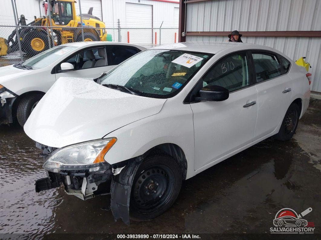 3N1AB7APXDL769622 2013 NISSAN SENTRA photo no. 2