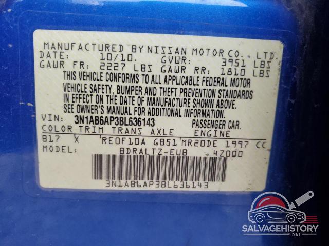 3N1AB6AP3BL636143 2011 NISSAN SENTRA photo no. 12