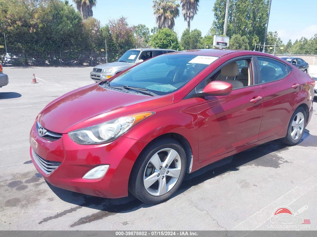 5NPDH4AE3DH241622 2013 HYUNDAI ELANTRA photo no. 2