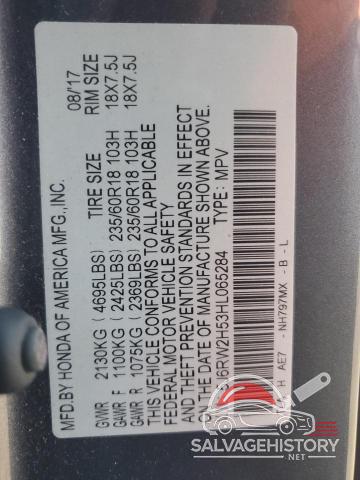 5J6RW2H53HL065284 2017 HONDA CRV photo no. 13