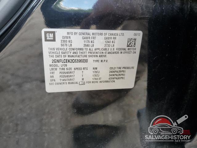 2GNFLCEK2C6396030 2012 CHEVROLET EQUINOX photo no. 13