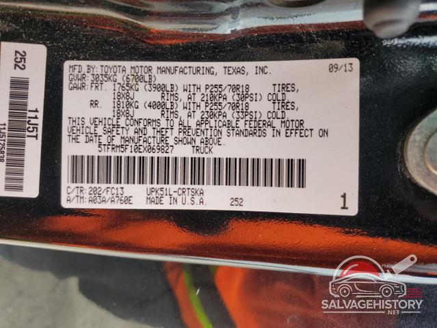 5TFRM5F10EX069827 2014 TOYOTA TUNDRA photo no. 13