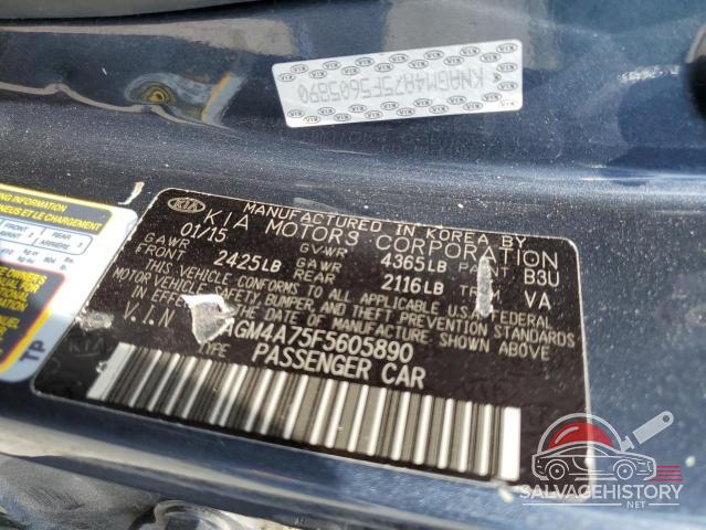 KNAGM4A75F5605890 2015 KIA OPTIMA photo no. 12