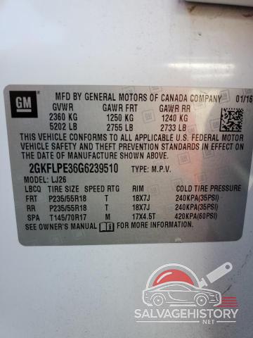 2GKFLPE36G6239510 2016 GMC TERRAIN photo no. 14