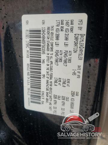 1D8HD48N85F563205 2005 DODGE DURANGO photo no. 12