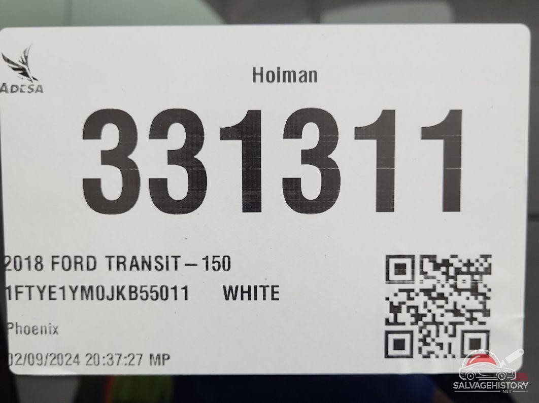 1FTYE1YM0JKB55011 2018 FORD TRANSIT-150 photo no. 4