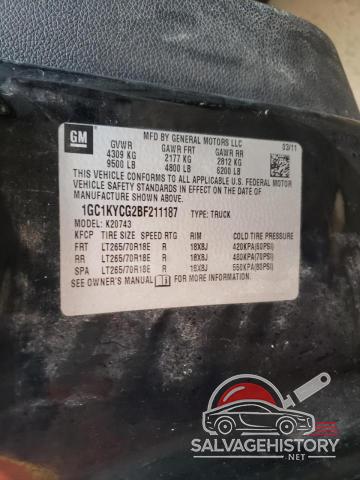 1GC1KYCG2BF211187 2011 CHEVROLET ALL Models photo no. 10
