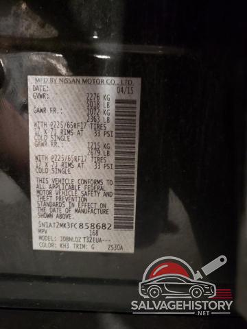 5N1AT2MK3FC858682 2015 NISSAN ROGUE photo no. 13