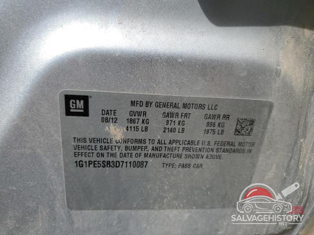 1G1PE5SB3D7110087 2013 CHEVROLET CRUZE photo no. 12