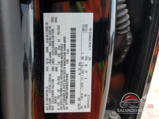 1FT7W2BT2KEG70185 2019 FORD F250 photo no. 12